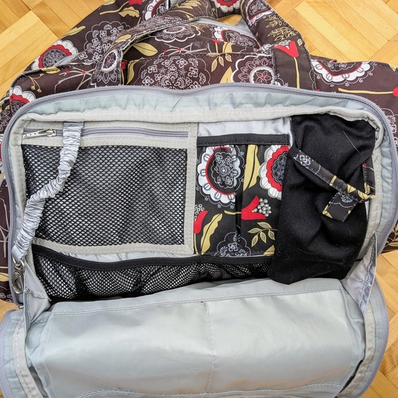 JuJuBe Be Prepared Diaper Bag – Lotus Pattern | Large Capacity - Picture 6 of 7